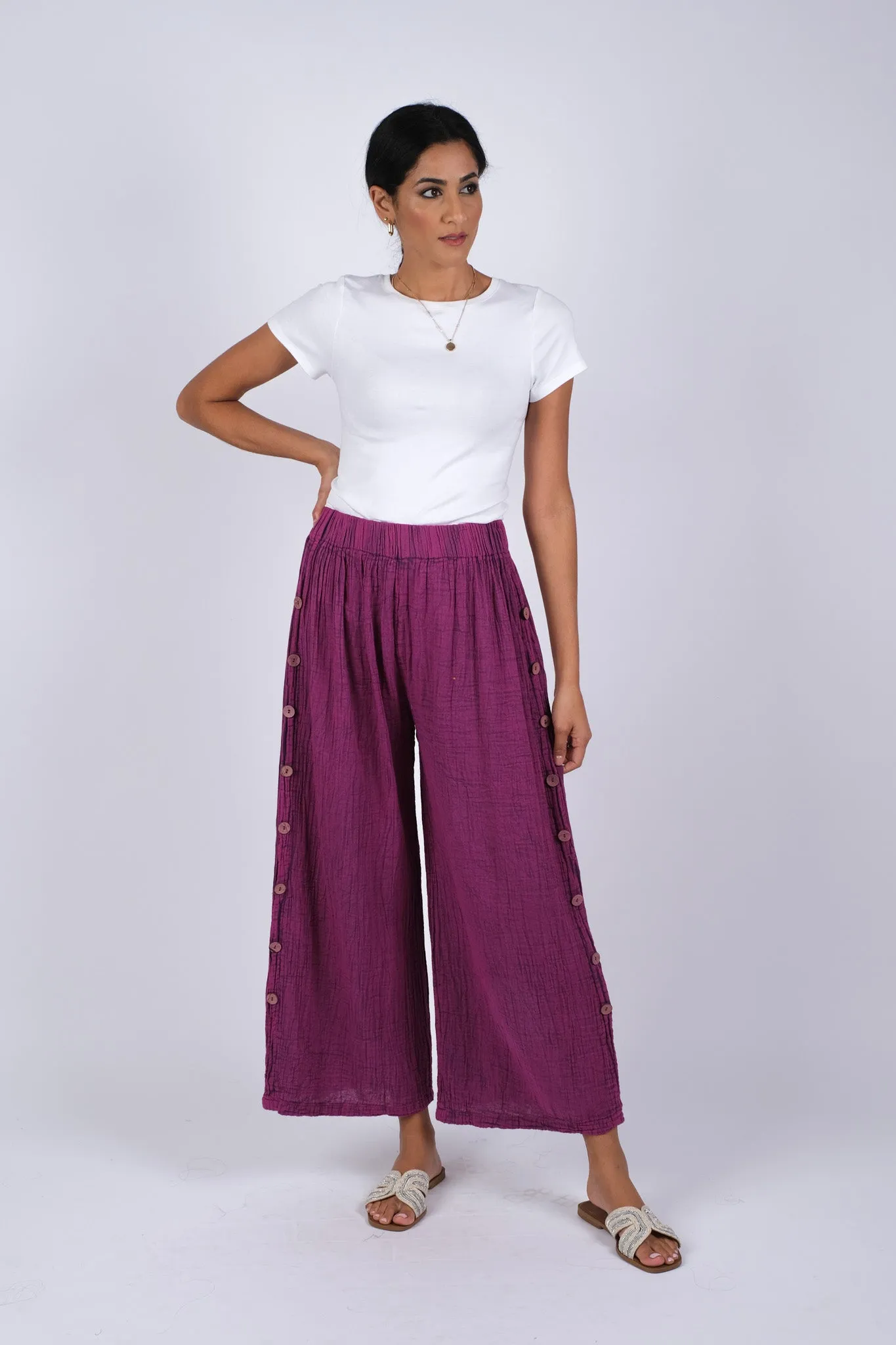 225011 Cotton Comfy Palazzo Pants