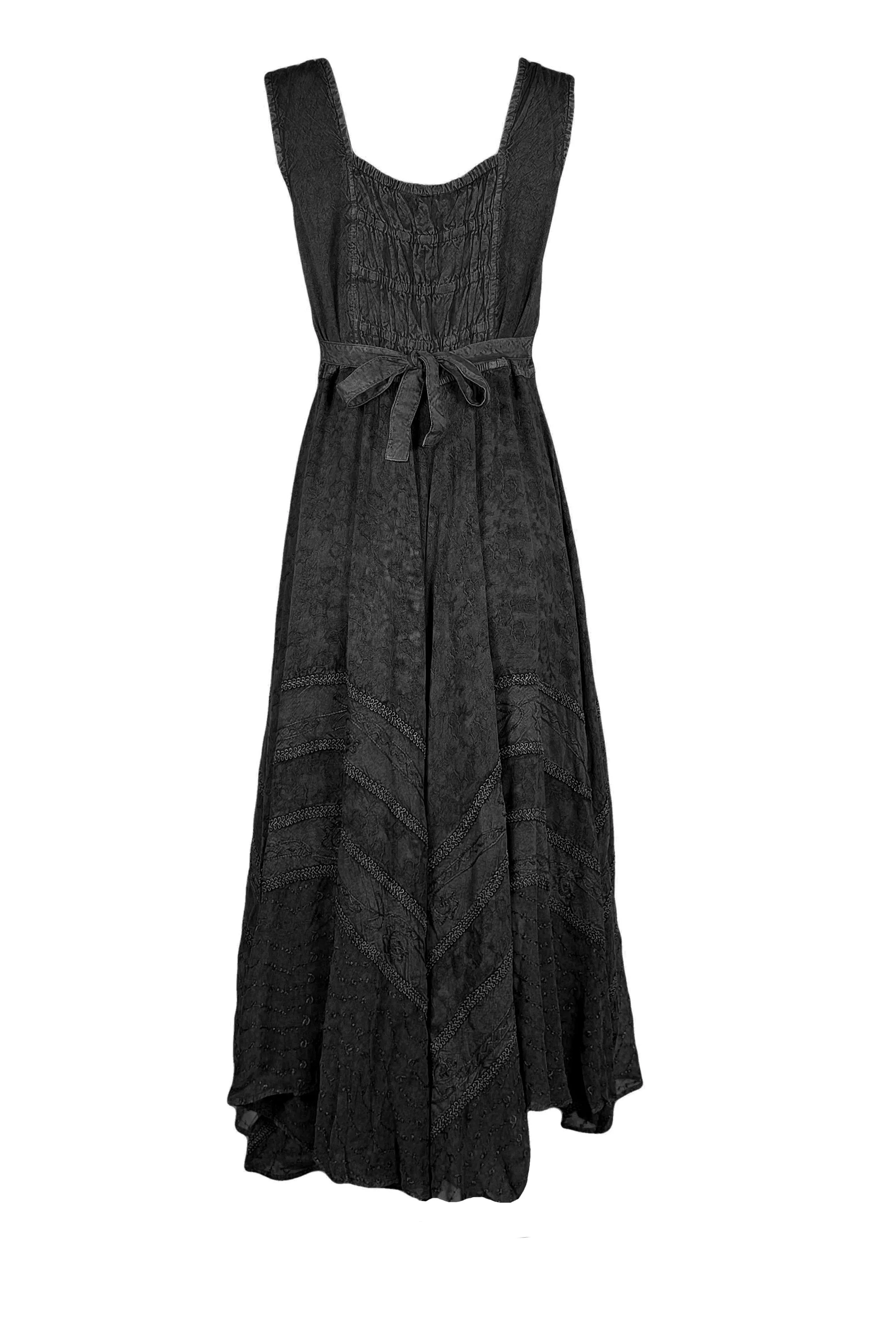 305 DR Sweet Empire Dazzling Flared Embroidered Summer Dress Gown