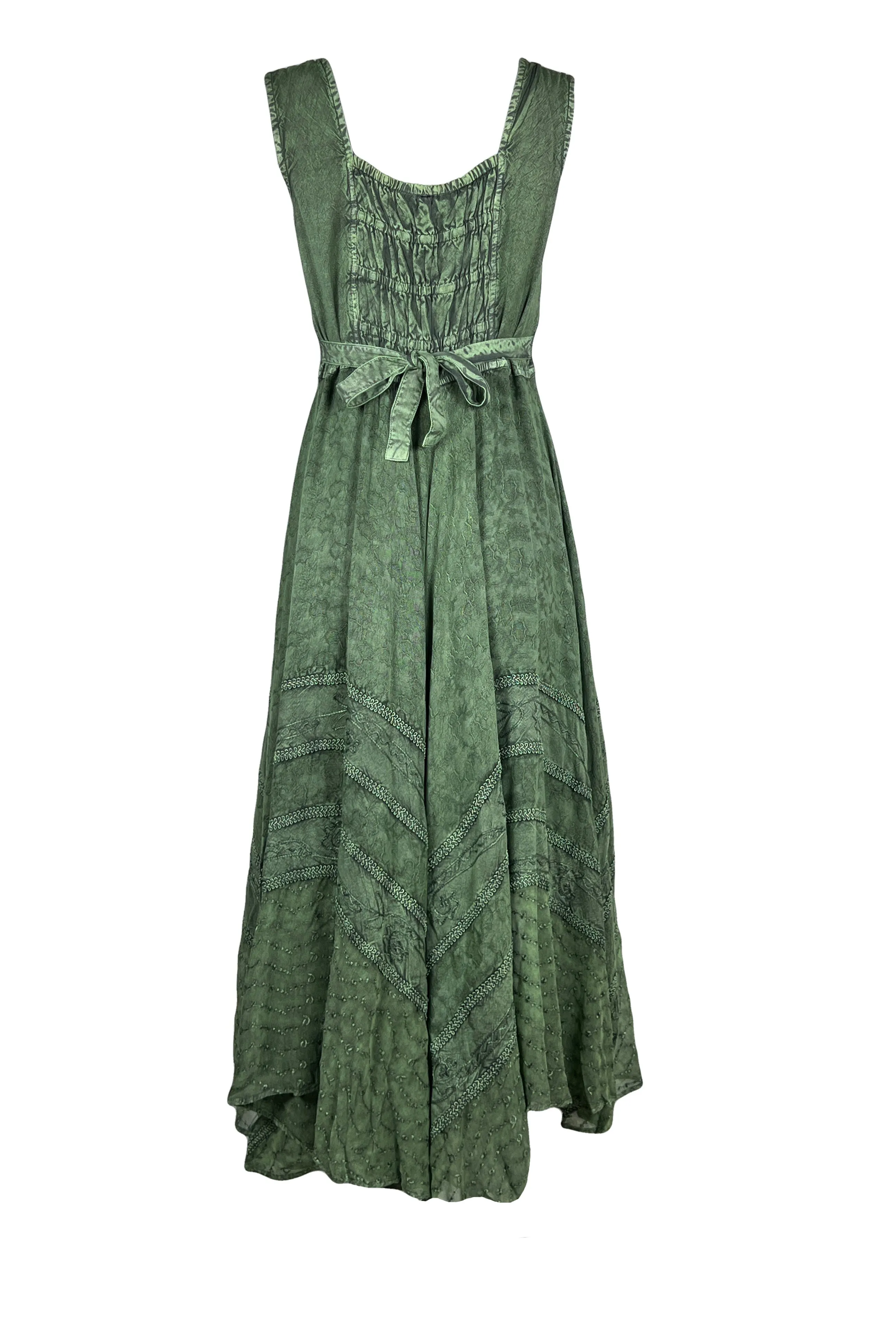 305 DR Sweet Empire Dazzling Flared Embroidered Summer Dress Gown