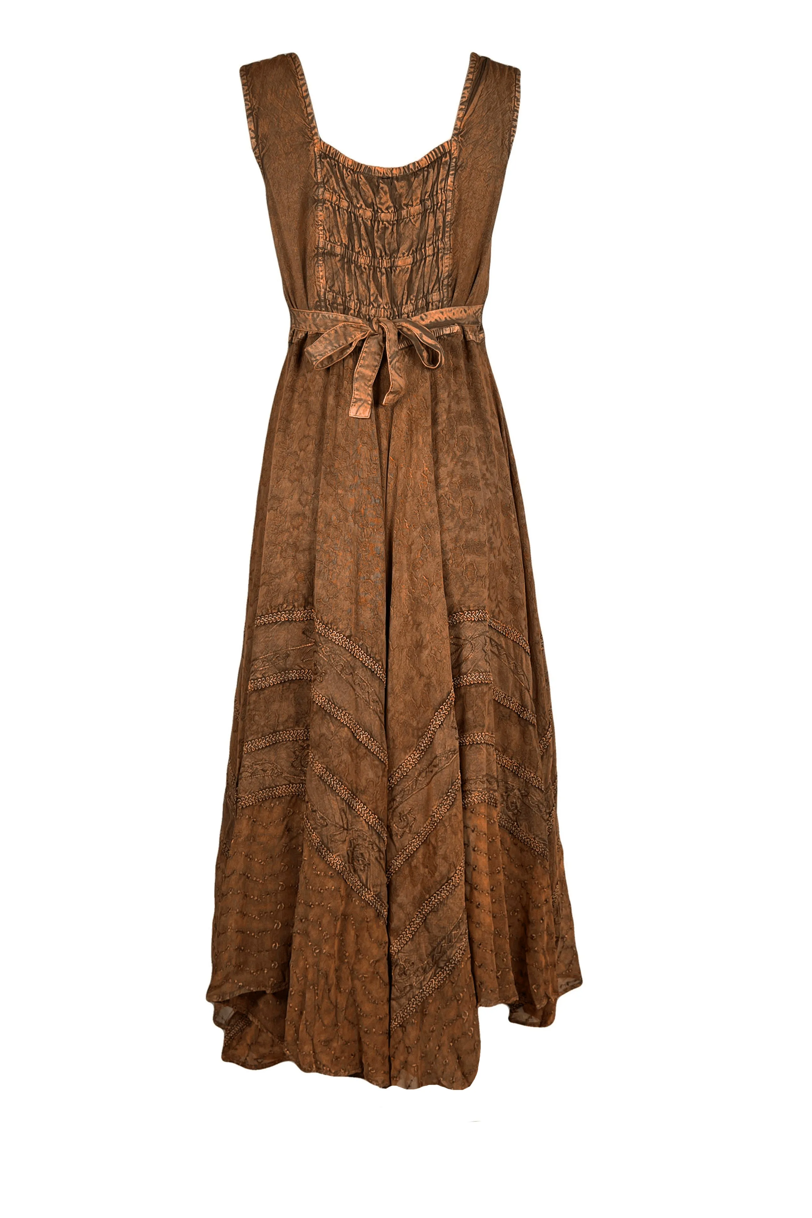 305 DR Sweet Empire Dazzling Flared Embroidered Summer Dress Gown