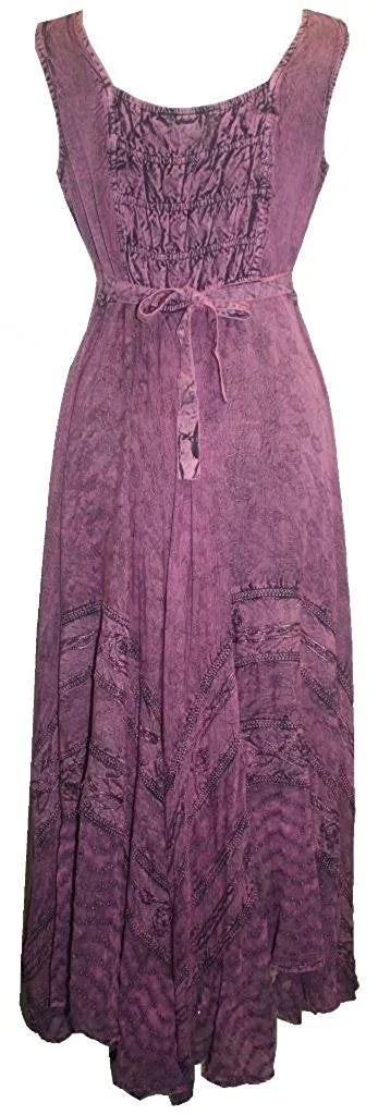 305 DR Sweet Empire Dazzling Flared Embroidered Summer Dress Gown