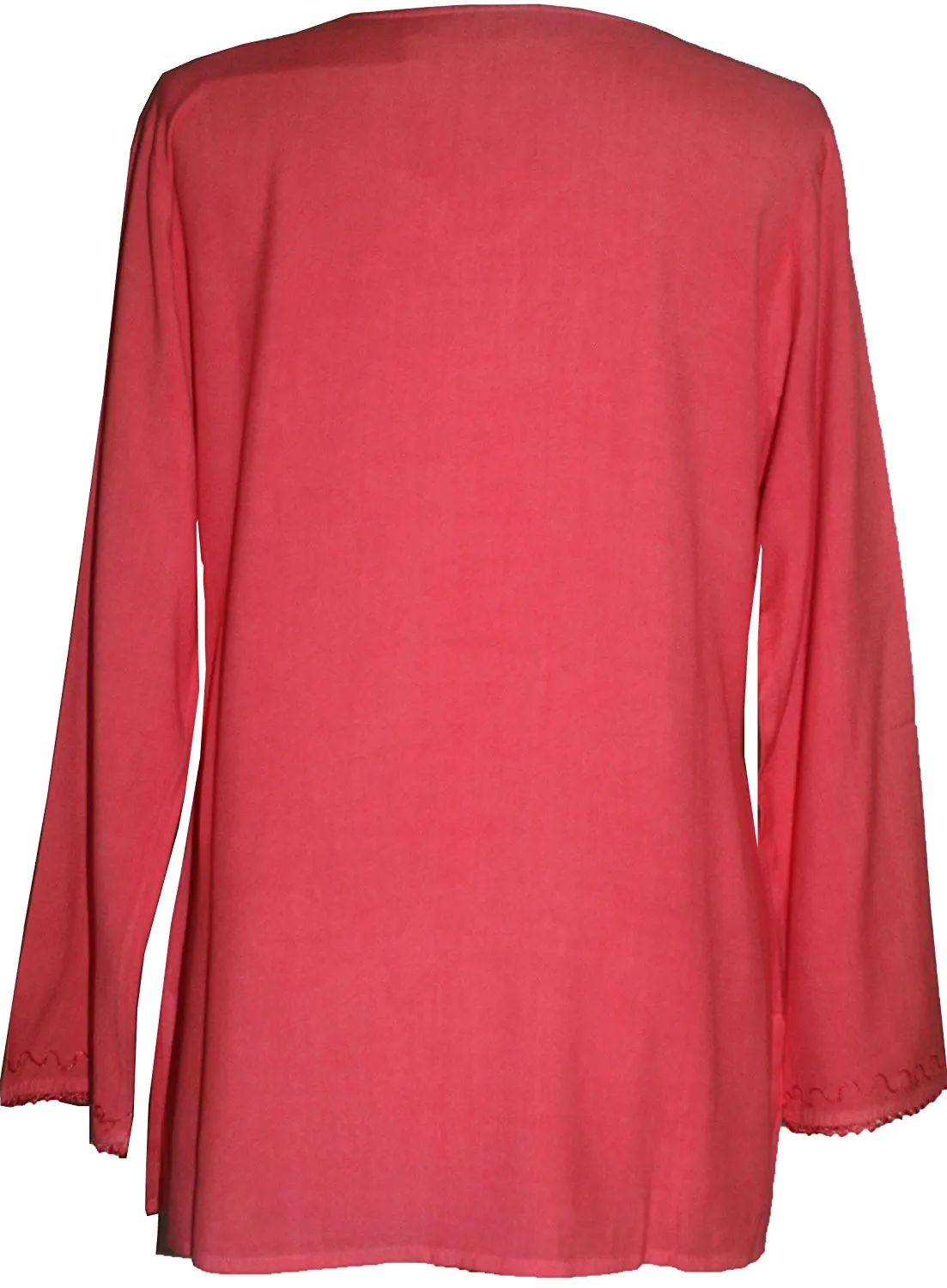 720 B Diamond Neck Renaissance Embroidered Blouse