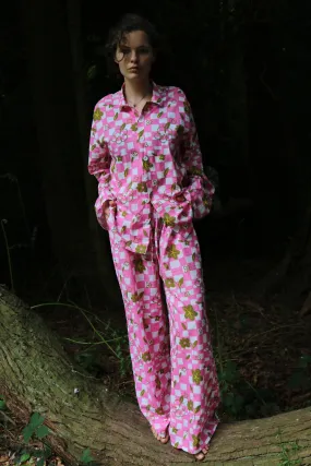 Can Chess (Pink) Pyjama Top/Trouser