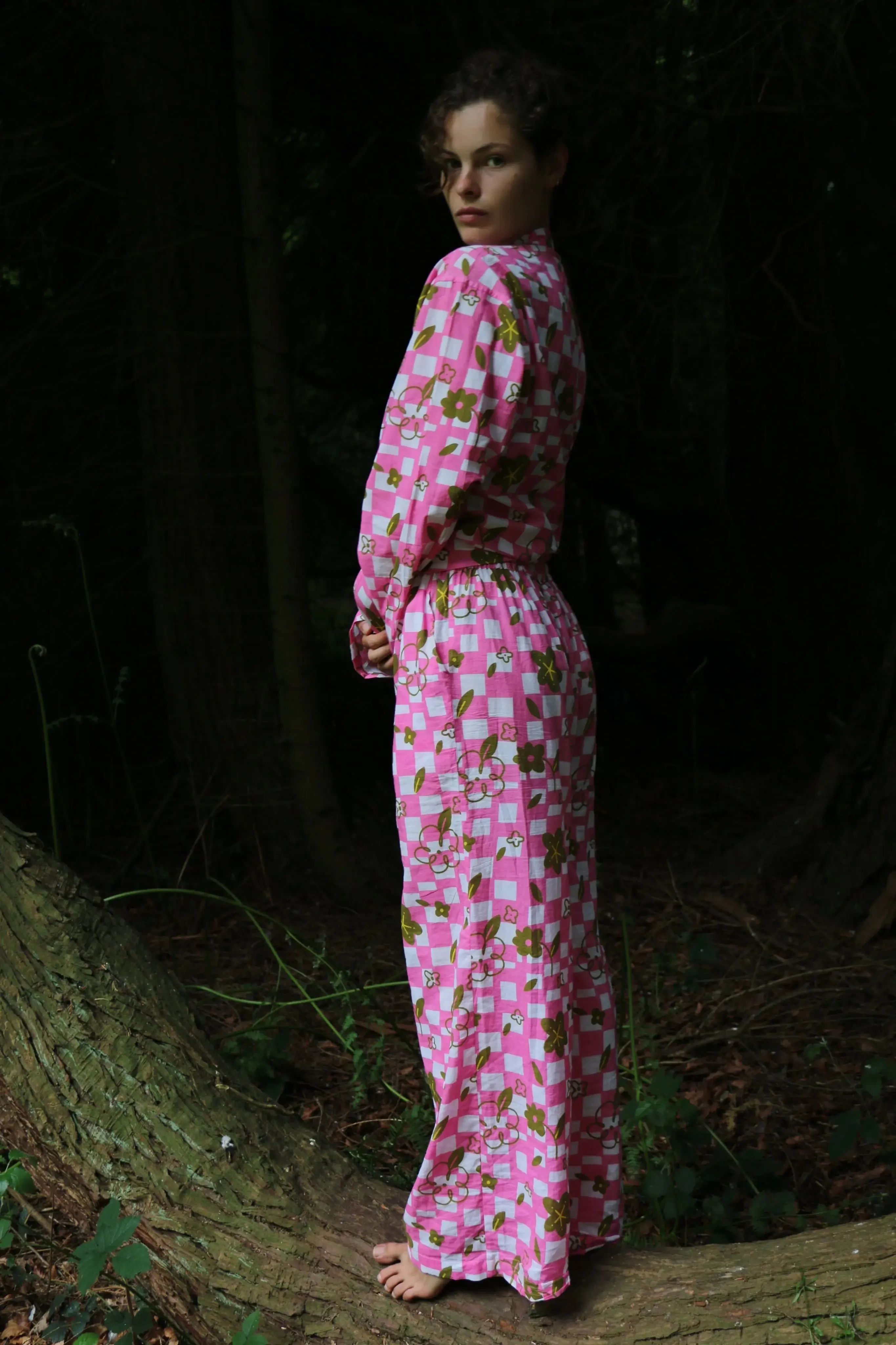 Can Chess (Pink) Pyjama Top/Trouser