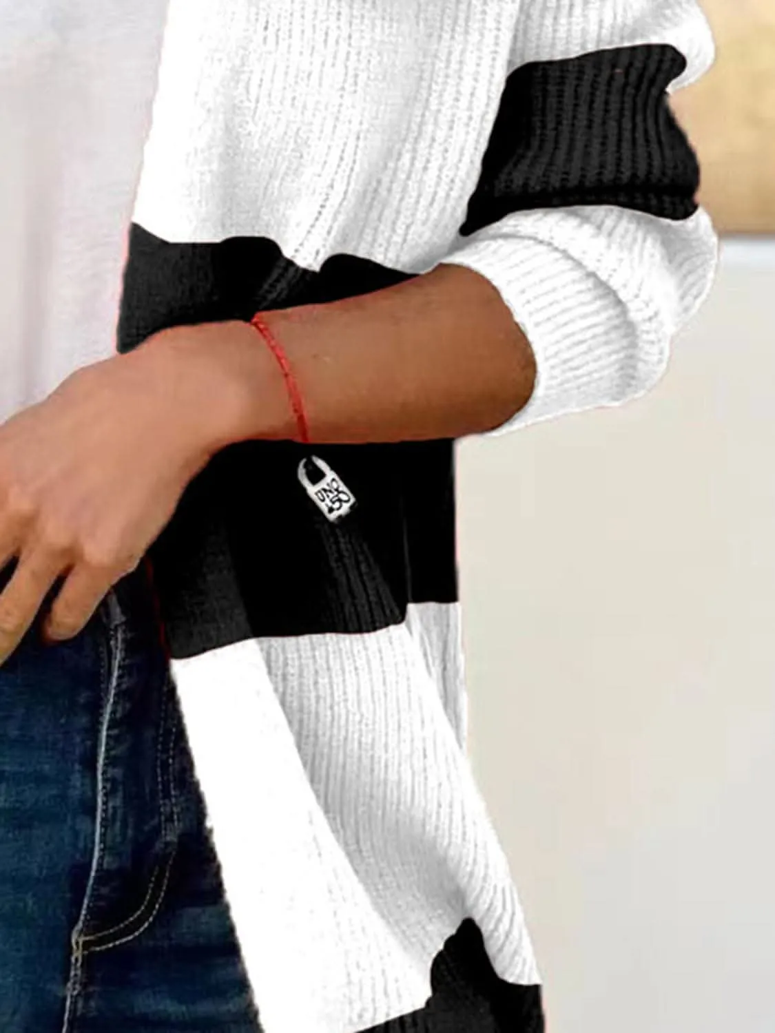 Chic open front cardigan - long sleeves, polyester