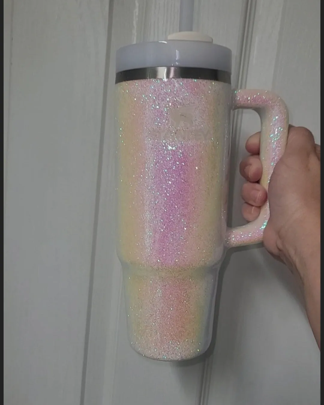 Color Shift Epoxy Glitter Stanley Tumbler
