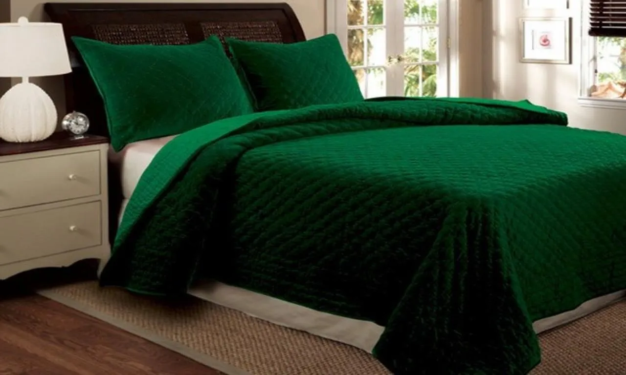 Cotton Organdy Fabric Leno Checks Design 44&quot; Emerald Green