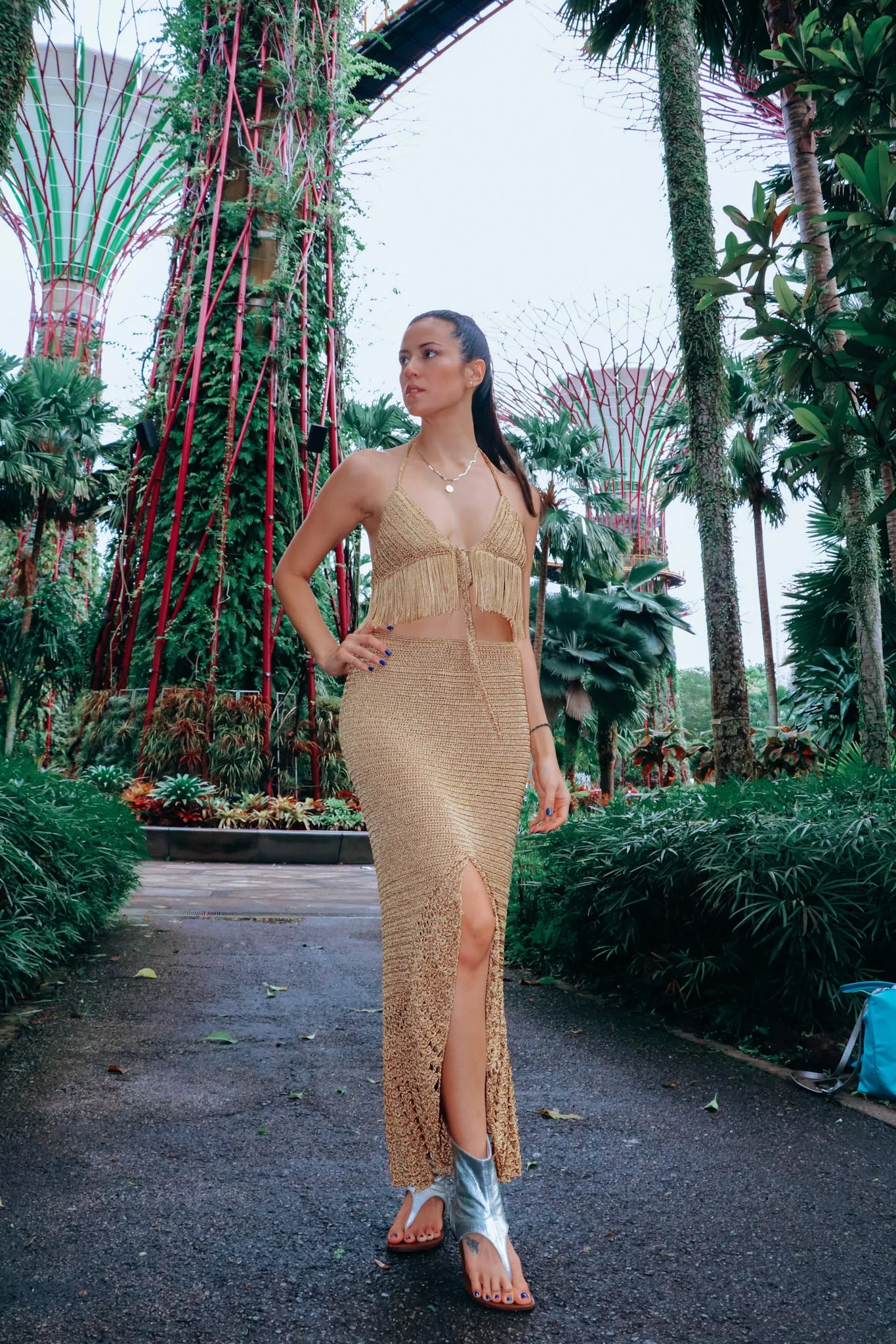 Flower Dome Lo’ak  Handmade Crochet Top and Skirt