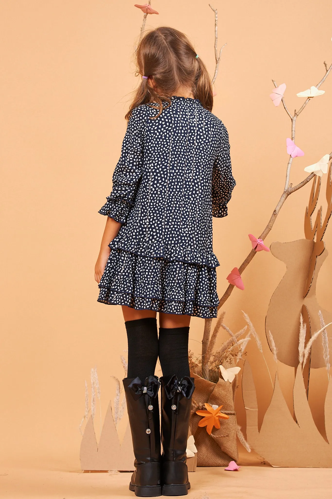 Kids Ruffle Shift Dress