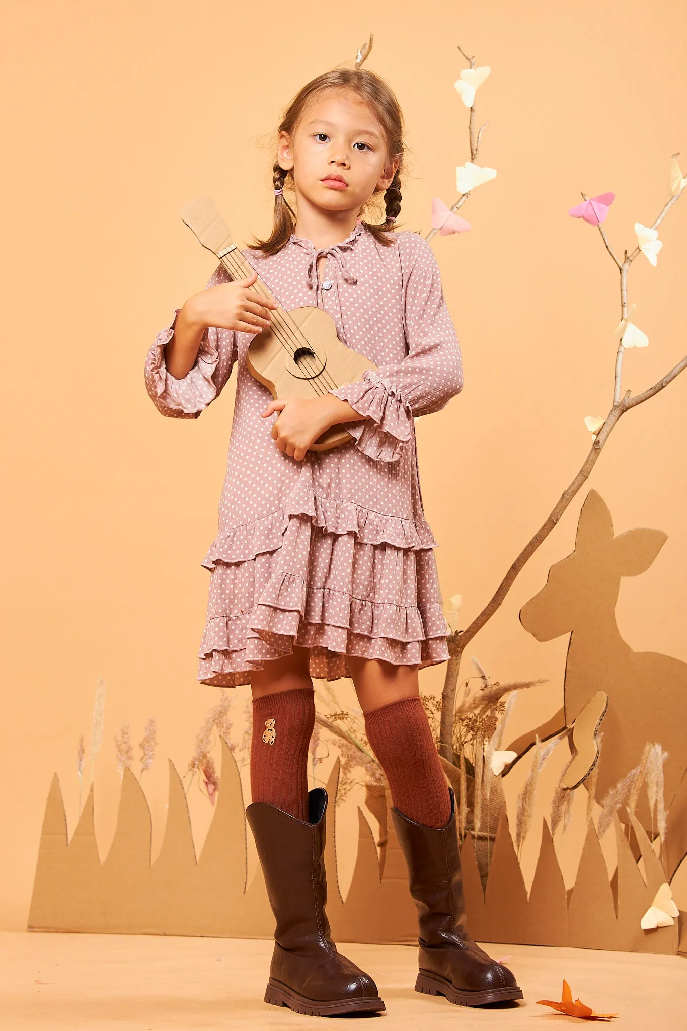 Kids Ruffle Shift Dress