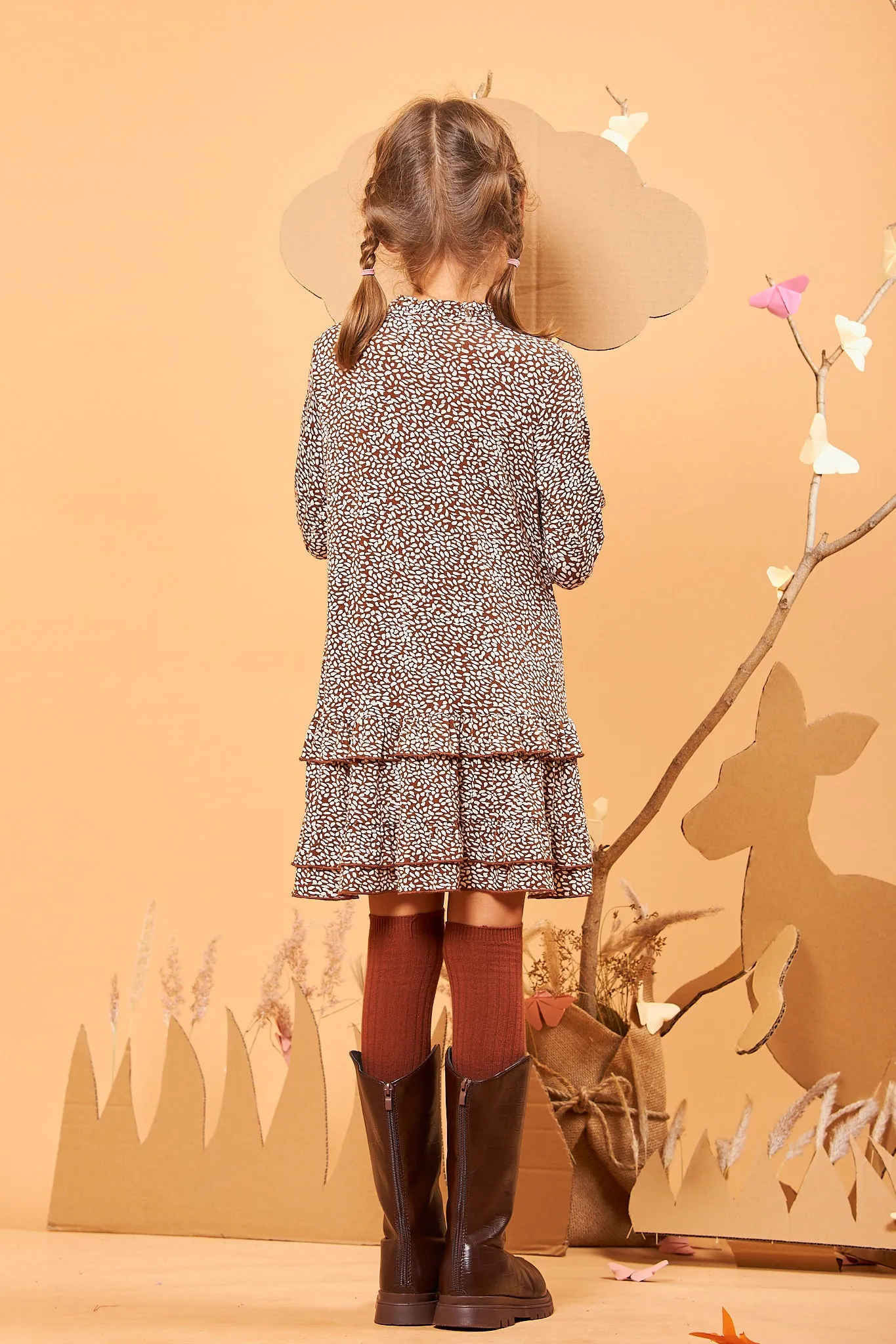 Kids Ruffle Shift Dress