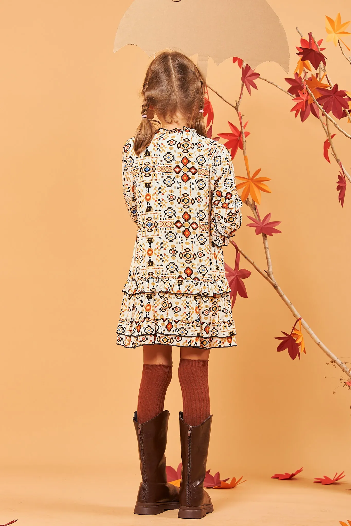Kids Ruffle Shift Dress