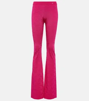 La Greca high-waisted flared trousers VERSACE, pink