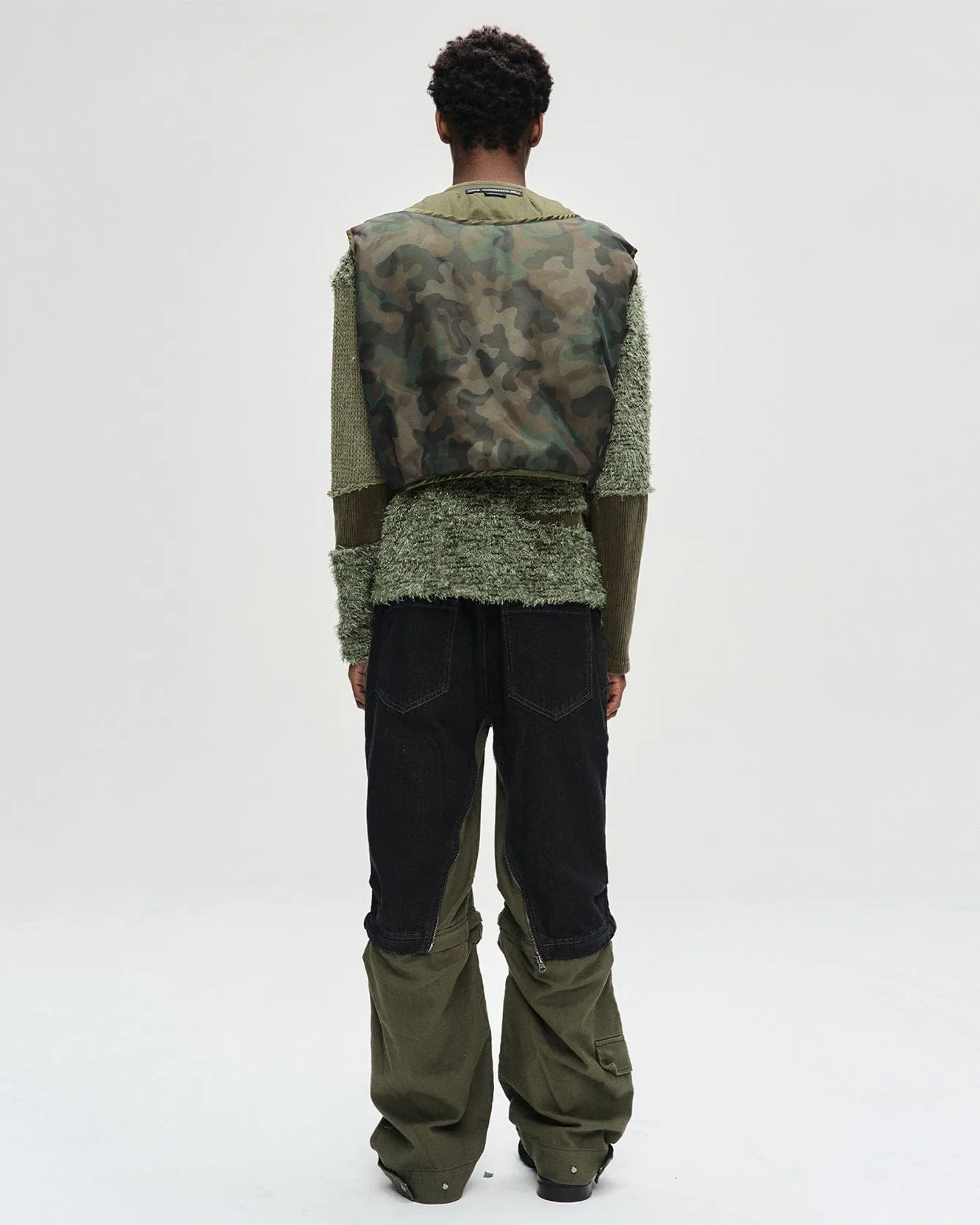 MESH PADDED VEST awa649m(KHAKI)