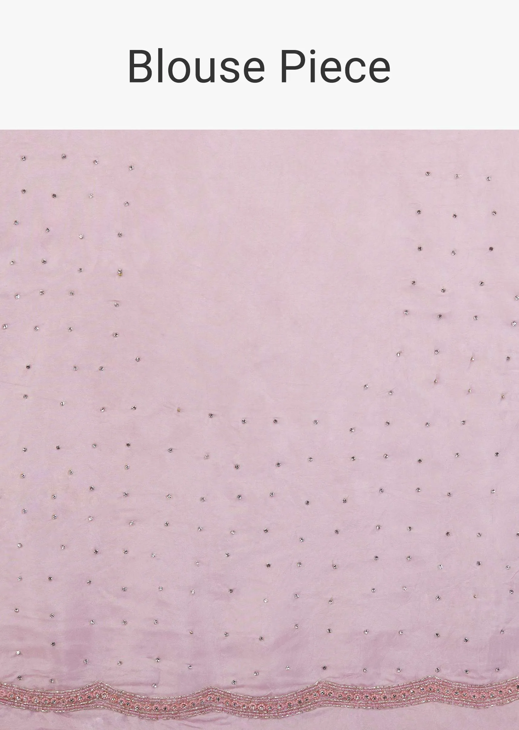 Onion Pink Embroidery Sequins And Organza Saree