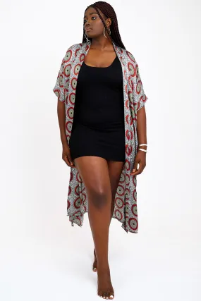 Rust Maxi Kimono