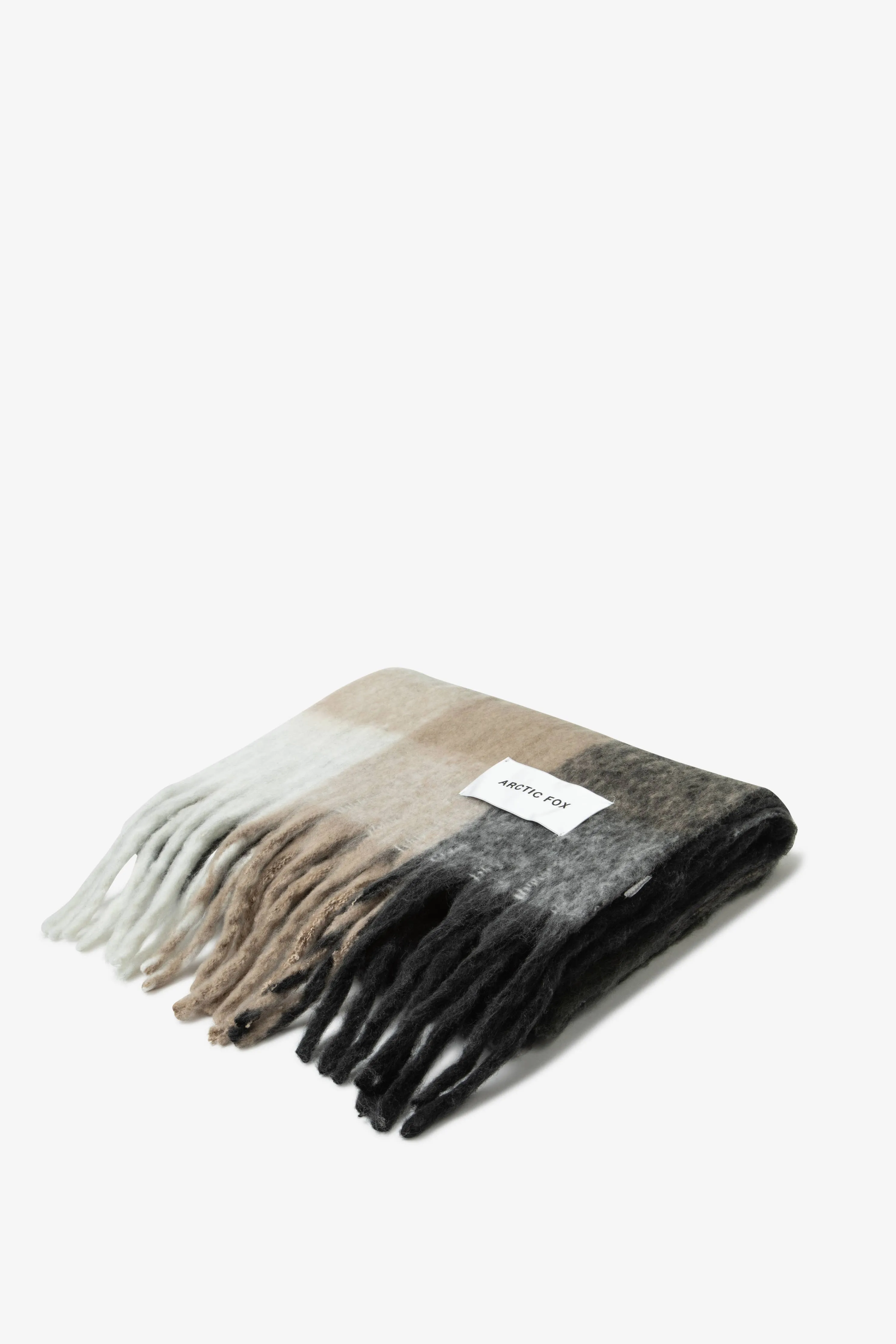 The Reykjavik Scarf - Black/Beige Check