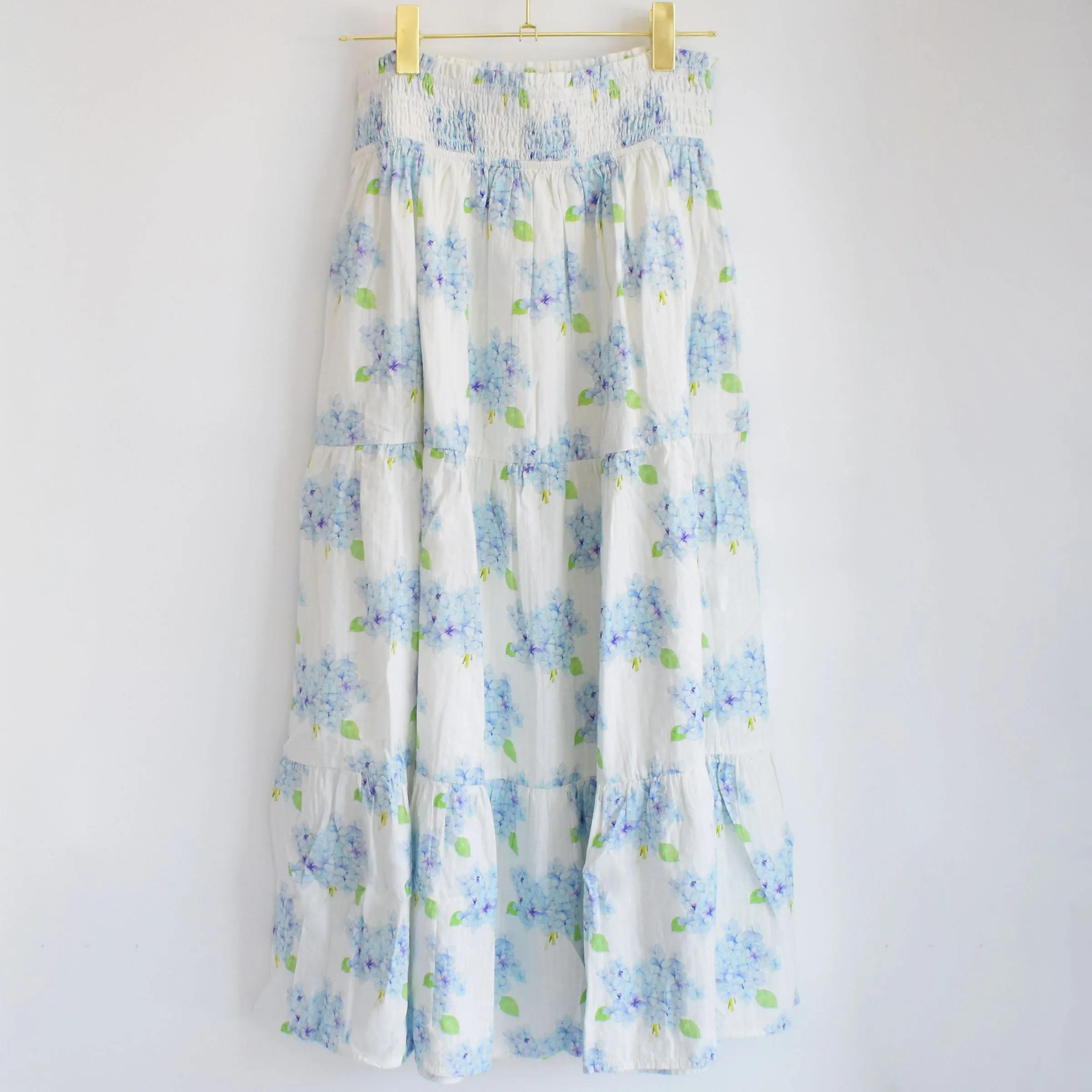 Tiered Maxi Skirt, Hydrangea