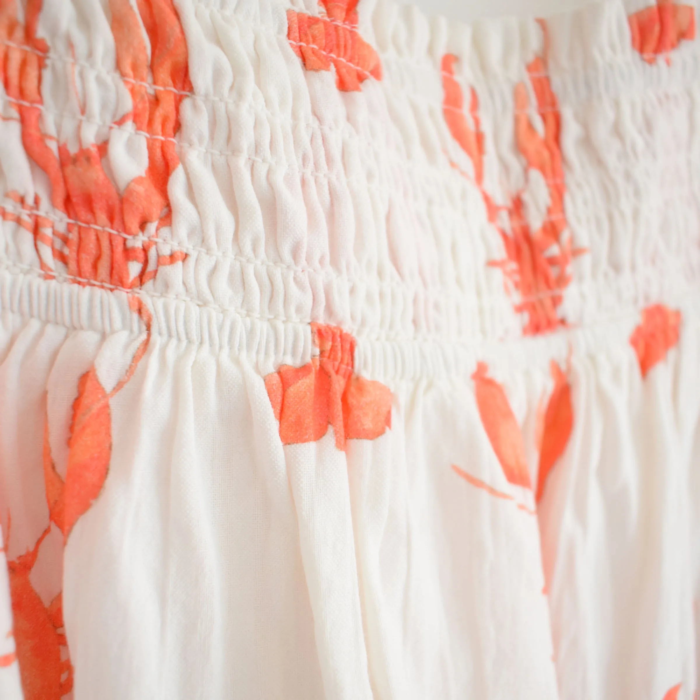 Tiered Maxi Skirt, Lobster