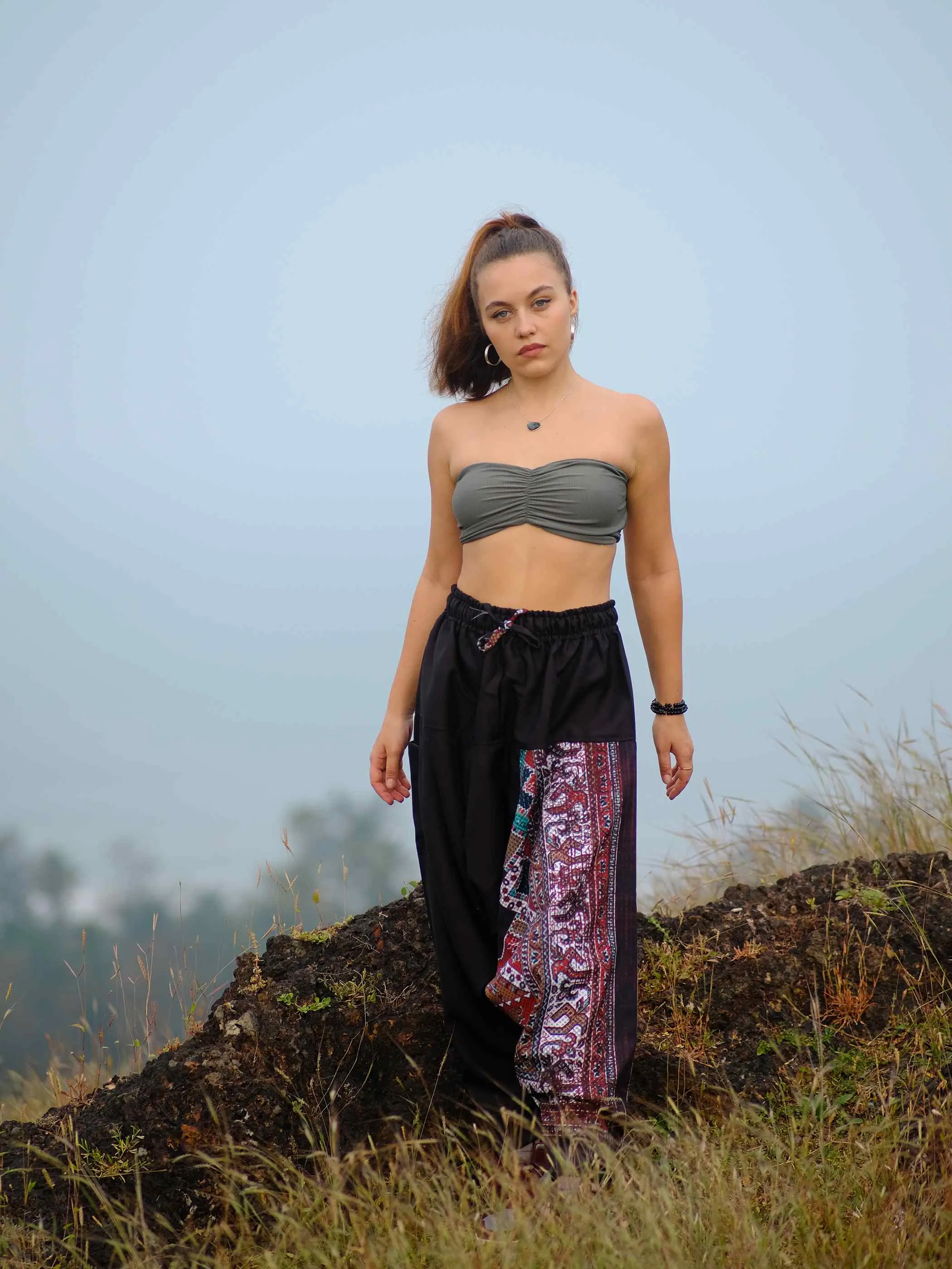 Women's Boho Rage Flare Hippy Balloon Harem Pants for Travel Dance Yoga