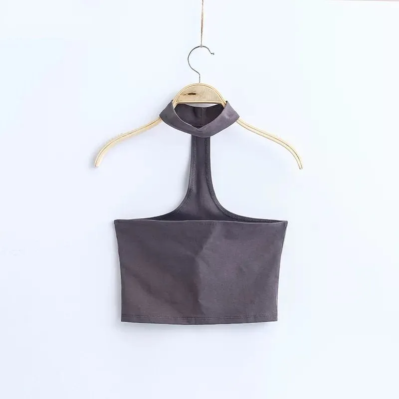Women's Summer Casual Off Shoulder Elastic Crop Top
