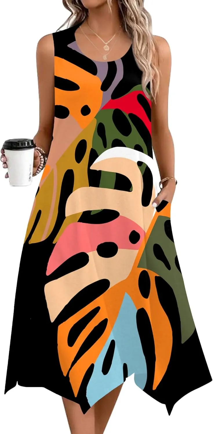 Zeagoo Womens Casual Dress for Summer Tank Dress
